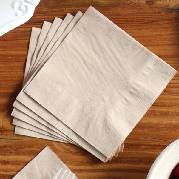 Beverage Napkins, 5 in. Square (2ply) World Centric